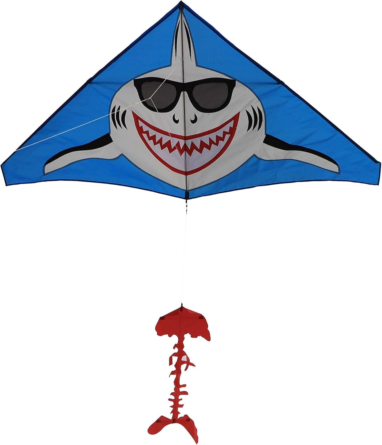 Weifang New Sky Kites Shark Kite Gangnam Style Giant Delta, String and Handle Included, Easy Flyer, Summer Fun, Beach Kite