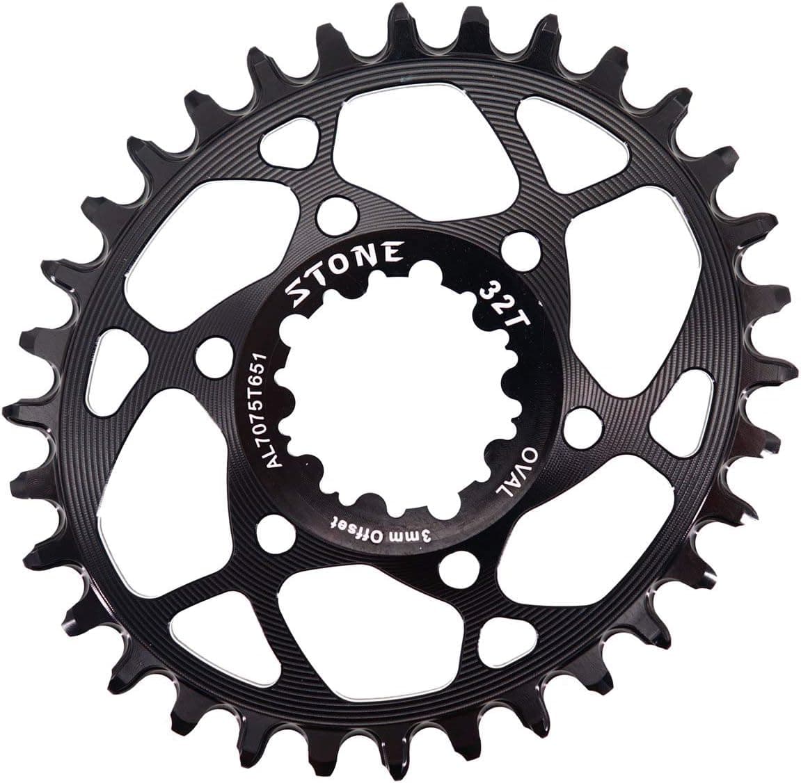 Stone Oval Chainring Direct Mount for Sram GXP 3mm Offset 9-12s 28T 30T 32T 34T 36T 38T Boost 148