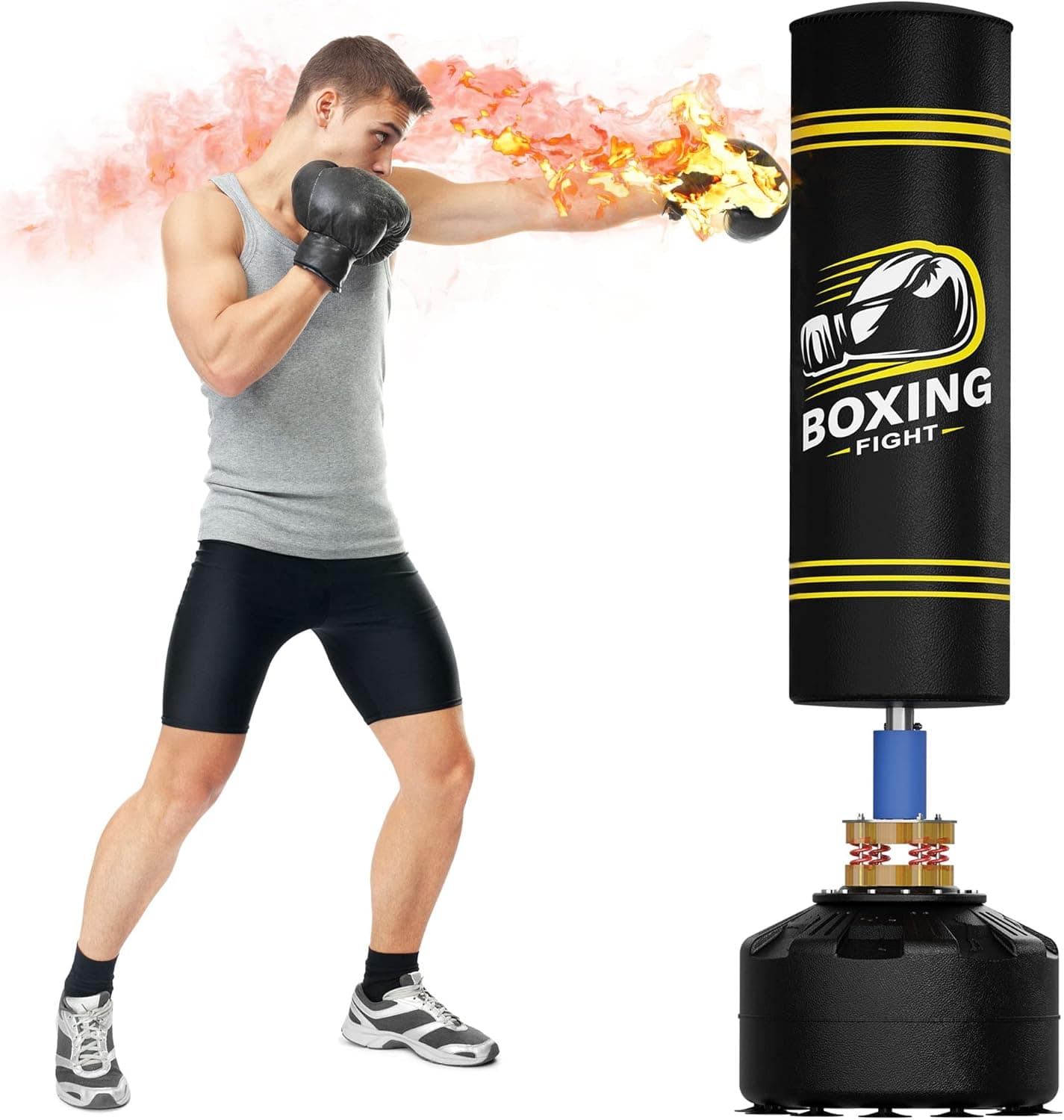 Punching Bag with Stand Freestanding Heavy Boxing Bag