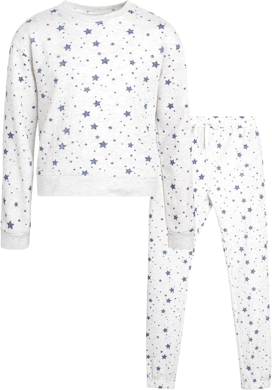 Sweet Butterfly Girls' Sweatsuit Set - 2 Piece French Terry Crop Pullover and Joggers (7-16)