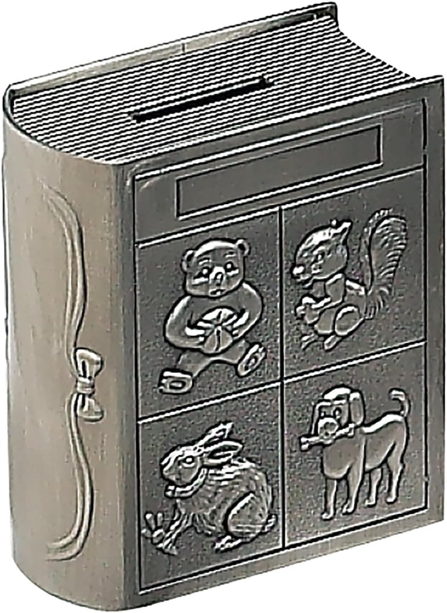 Leeber Limited Elegance Pewter Finish Storybook Money Bank