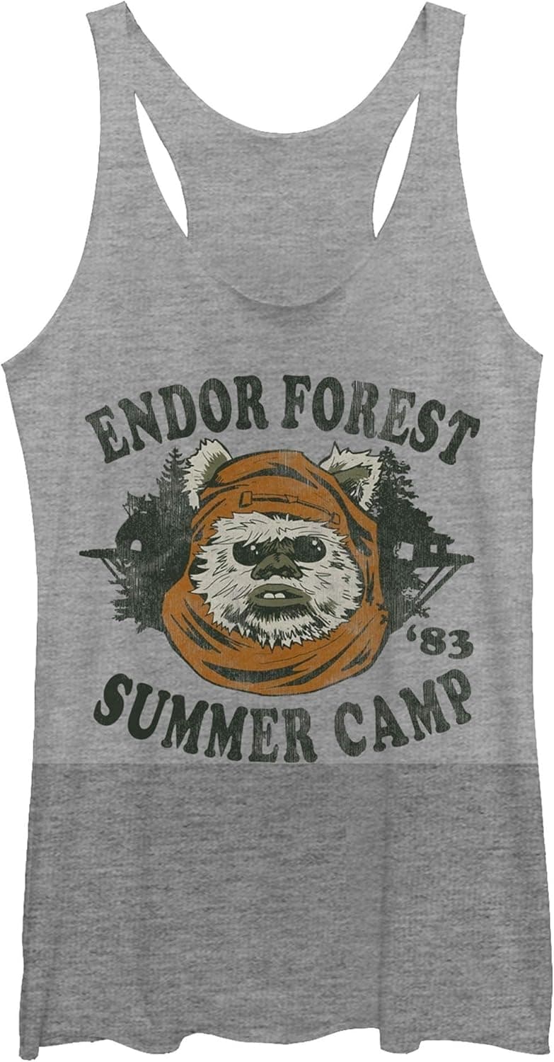 Women's Star Wars Ewok Summer Camp Racerback Tank Top