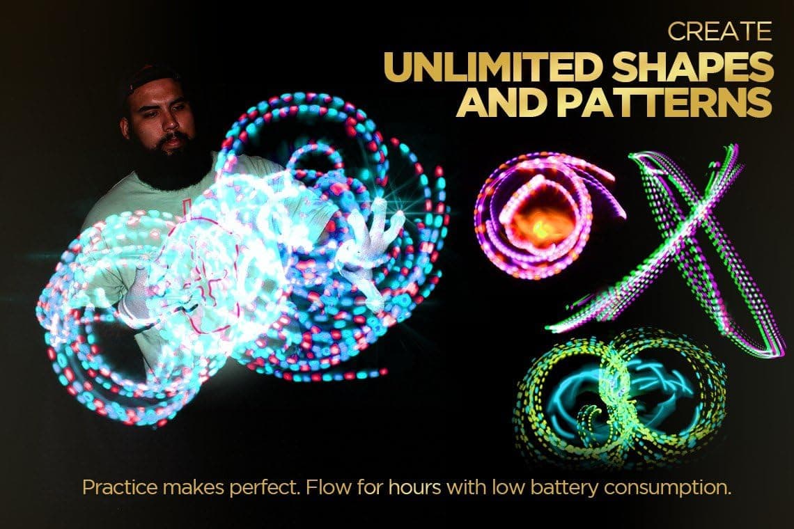 GloFX Lux Light: Light Up Microlight LED Rave EDM