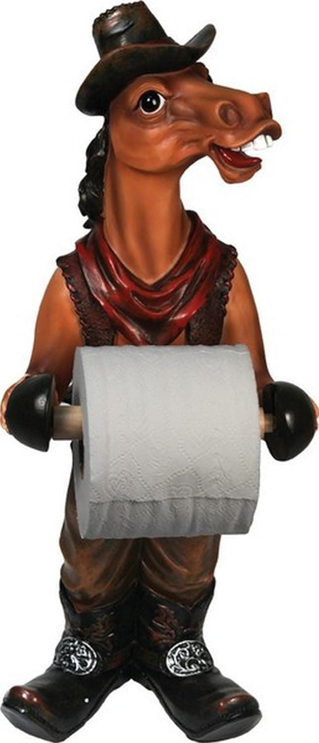 Western Horse Standing Toilet Paper Holder by Rivers Edge 808