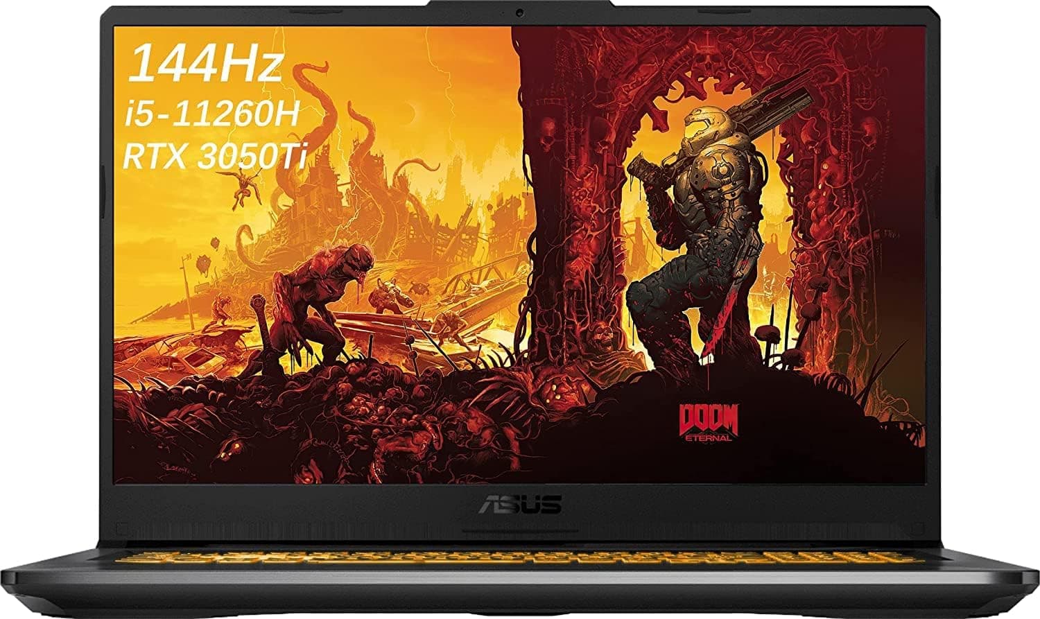 ASUS Newest TUF F17 17.3" 144Hz FHD Gaming Laptop, 11th Gen Intel i5-11260H (Beats i7-8750H), GeForce RTX 3050Ti 4GB, 16GB RAM, 1TB NVMe SSD, Backlit Keyboard, USB-C, WiFi6, Win10, GM Accessories