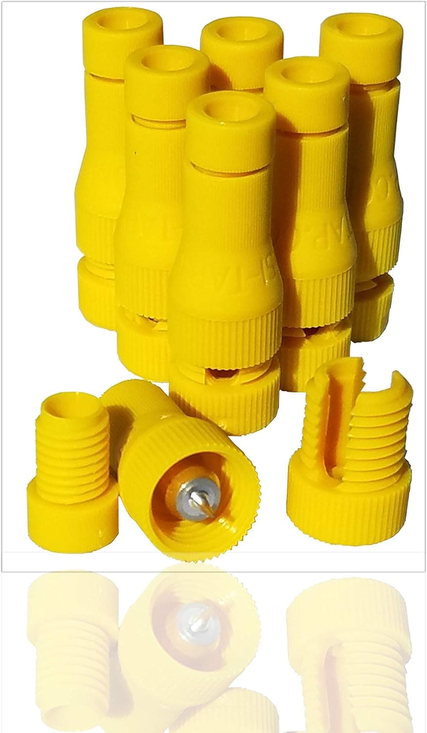Modtek Low Voltage High Performance Piercing Connectors for Landscape Lights, Cable Connector (Yellow, 8pc)
