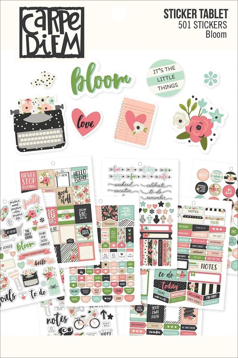 Carpe Diem by Simple Stories A5 Sticker Tablet - Bloom