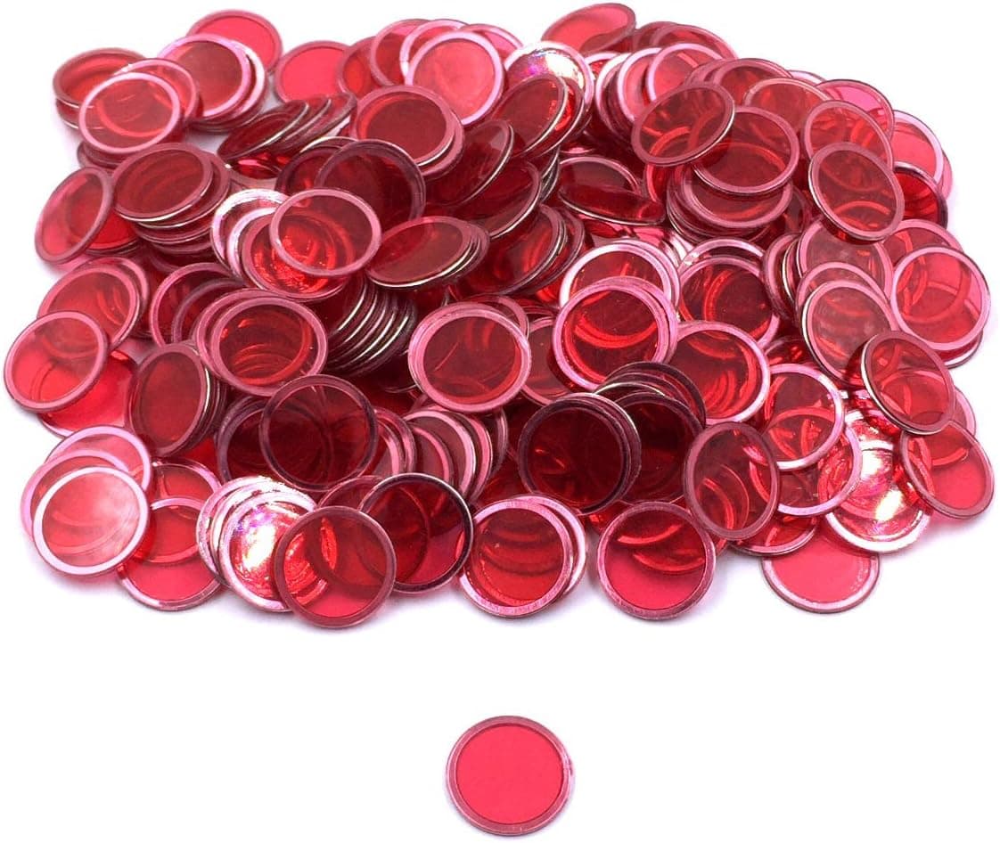 Tapp Collections Bingo Transparent Chips 300-pk - Red