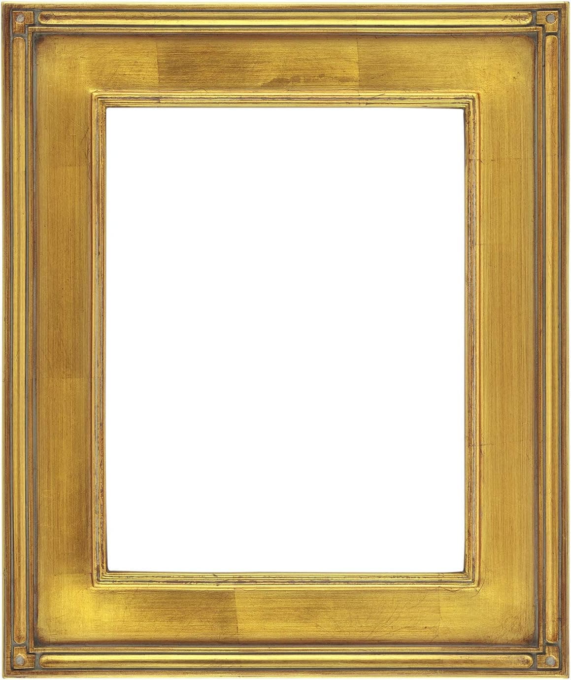 Creative Mark Museum Collection De Stijl Gold Frames - 3/4" Rabbet Depth Hand-Finished Closed Corner Frames for Paintings, Artwork, & More! - 18x24