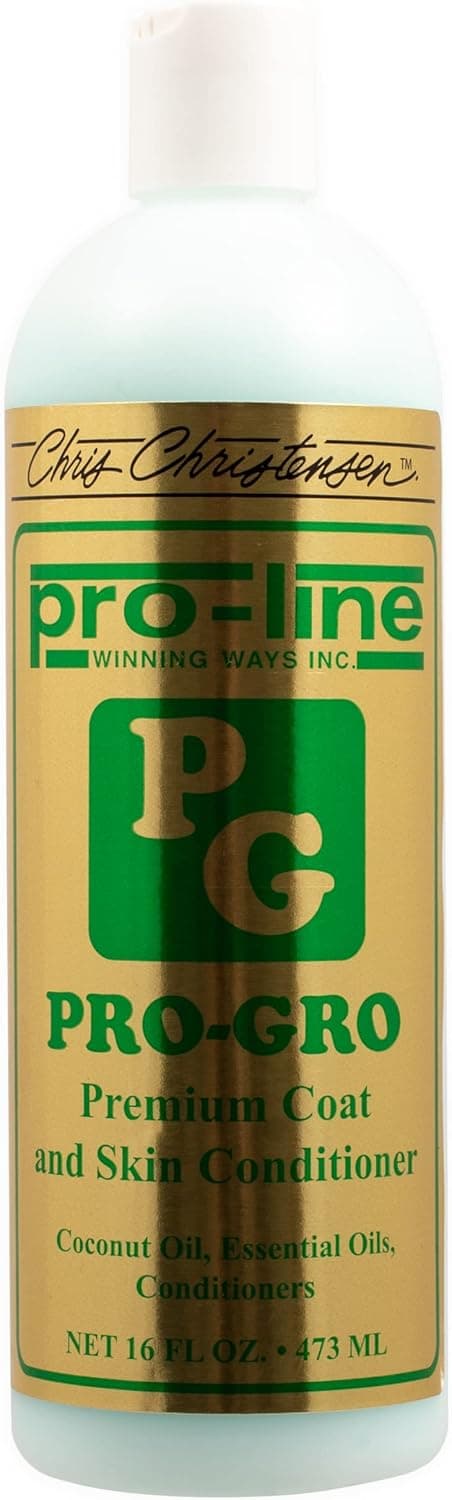Chris Christensen ProLine Pro-GRO Premium Conditioner, Groom Like a Professional, Deeply Moisturizes, Made in USA, 16 oz