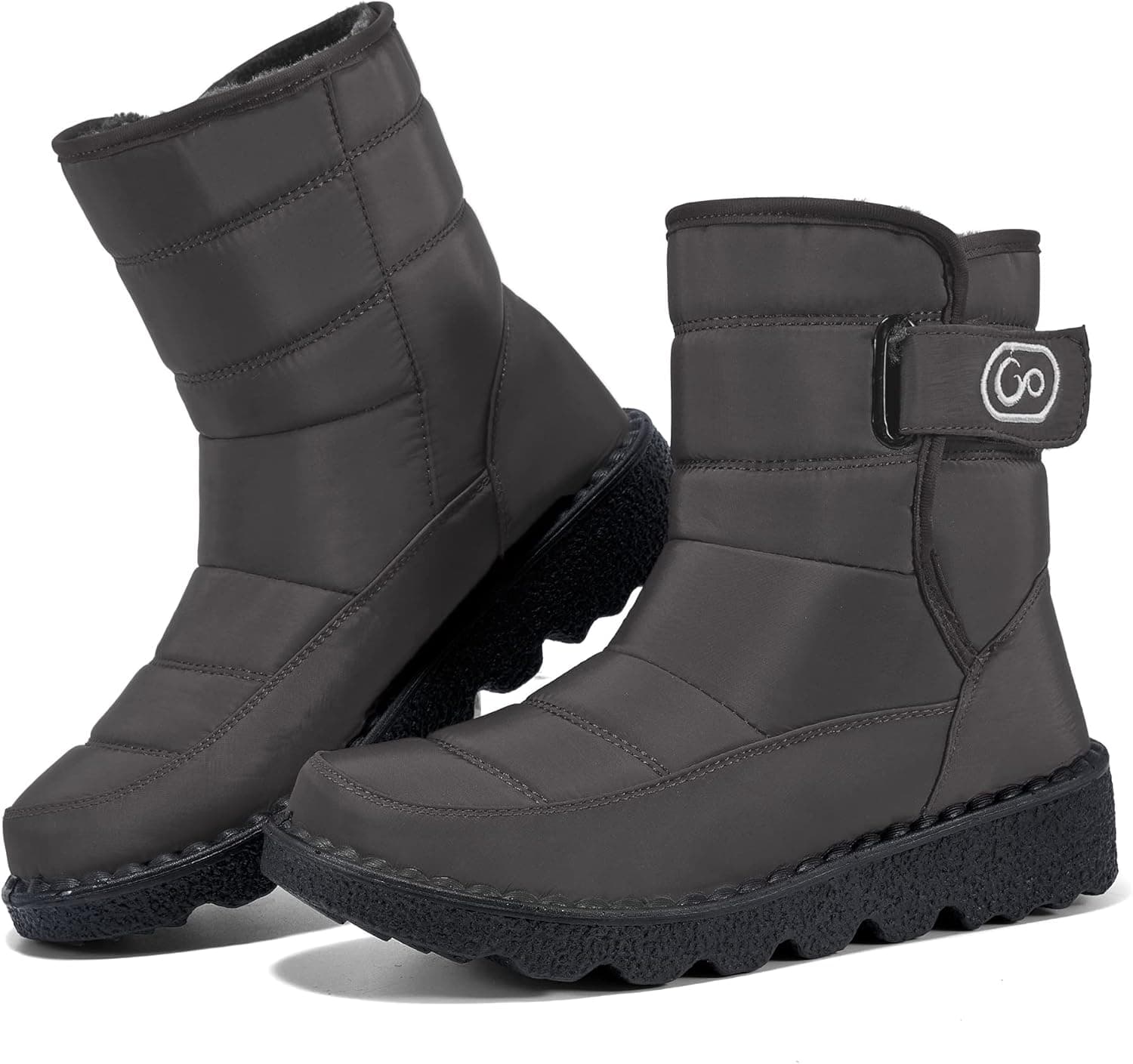 Ablanczoom Womens Winter Snow Boots With Warm Lining Comfortable Non Slip Ankle Booties Outdoor Waterproof Hiking Walking Platform Shoes