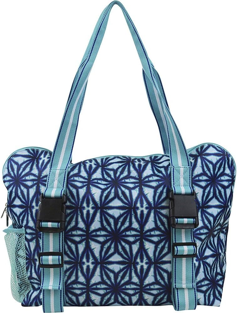 All For Color Indigo Batik Yoga Tote