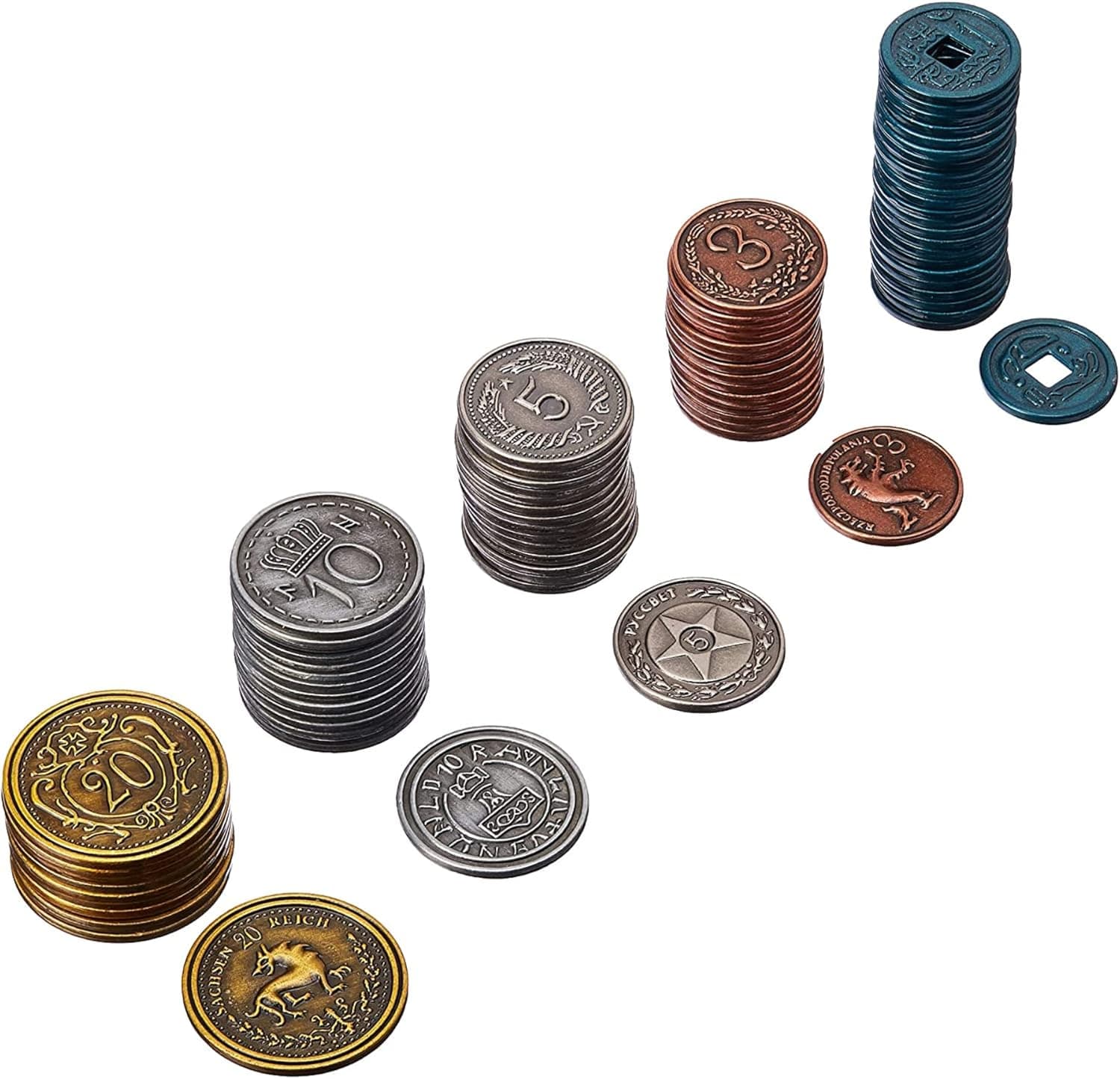 Stonemaier Games Scythe Metal Coins Board Game Addon, Accessory