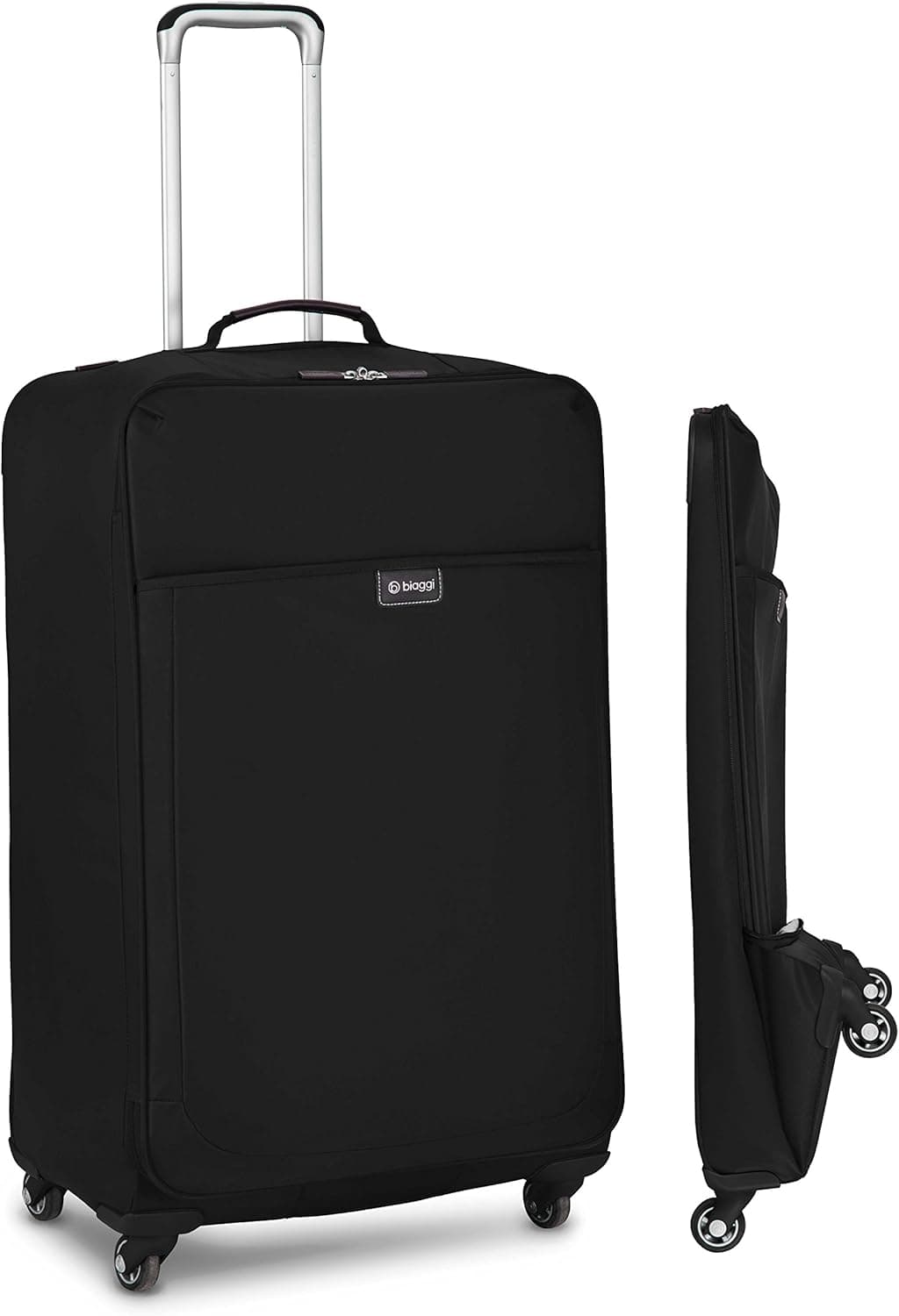 Biaggi Leggero Foldable Spinner Suitcase - 29-Inch Luggage - As Seen on Shark Tank - Black