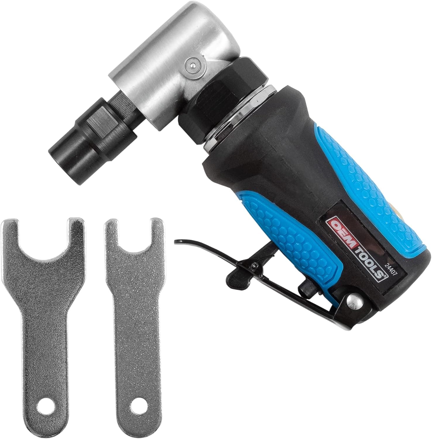 OEMTOOLS 24407 1/4 Inch Mini Angle Air Die Grinder, Cordless Die Grinder, Right Angle Air Die Grinder for Sanding, Polishing, and Carving in Tight Spaces