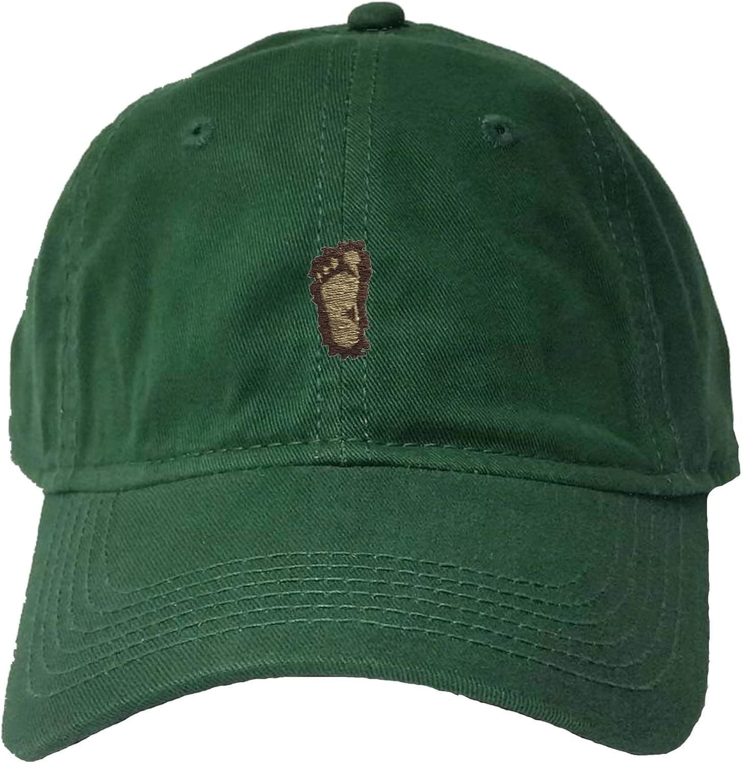 Go All Out Adult Bigfoot Sasquatch Footprint Embroidered Deluxe Dad Hat