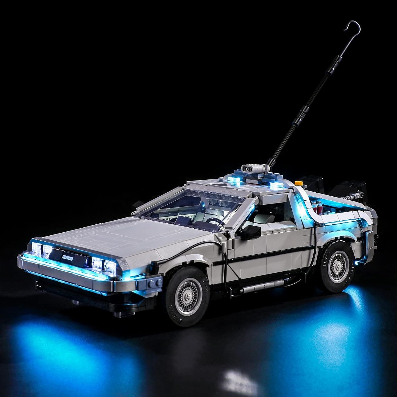GEAMENT LED Light Kit Compatible with Lego Back to The Future Time Machine - Lighting Set for Creator 10300 Building Model (Lego Set Not Included)