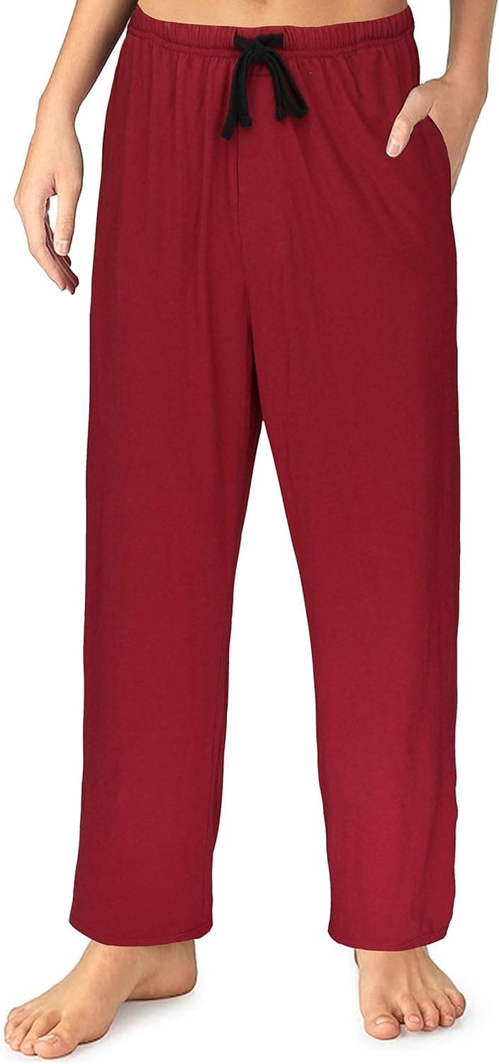 EVERDREAM Sleepwear Womens Jersey Knit Pajama Pants, Long Pj Bottoms