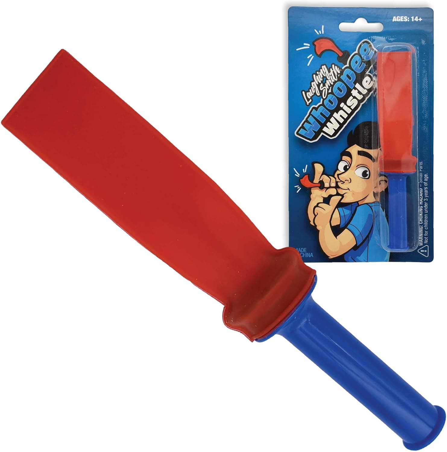 Laughing Smith WHOOPEE Whistle - Kazoo Toy Hilarious Kazoo Noise Maker with Realistic Sound - The Funniest Game, Prank or Joke - Great Accompaniment to Funny Events