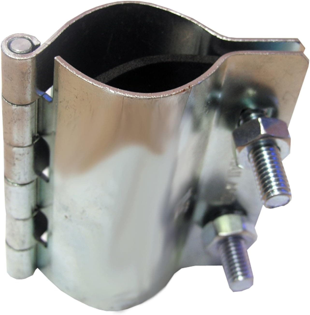 LASCO 13-1255 2 Bolt Metal Hinged Type Pipe Repair Clamp with Bolts, 1-Inch
