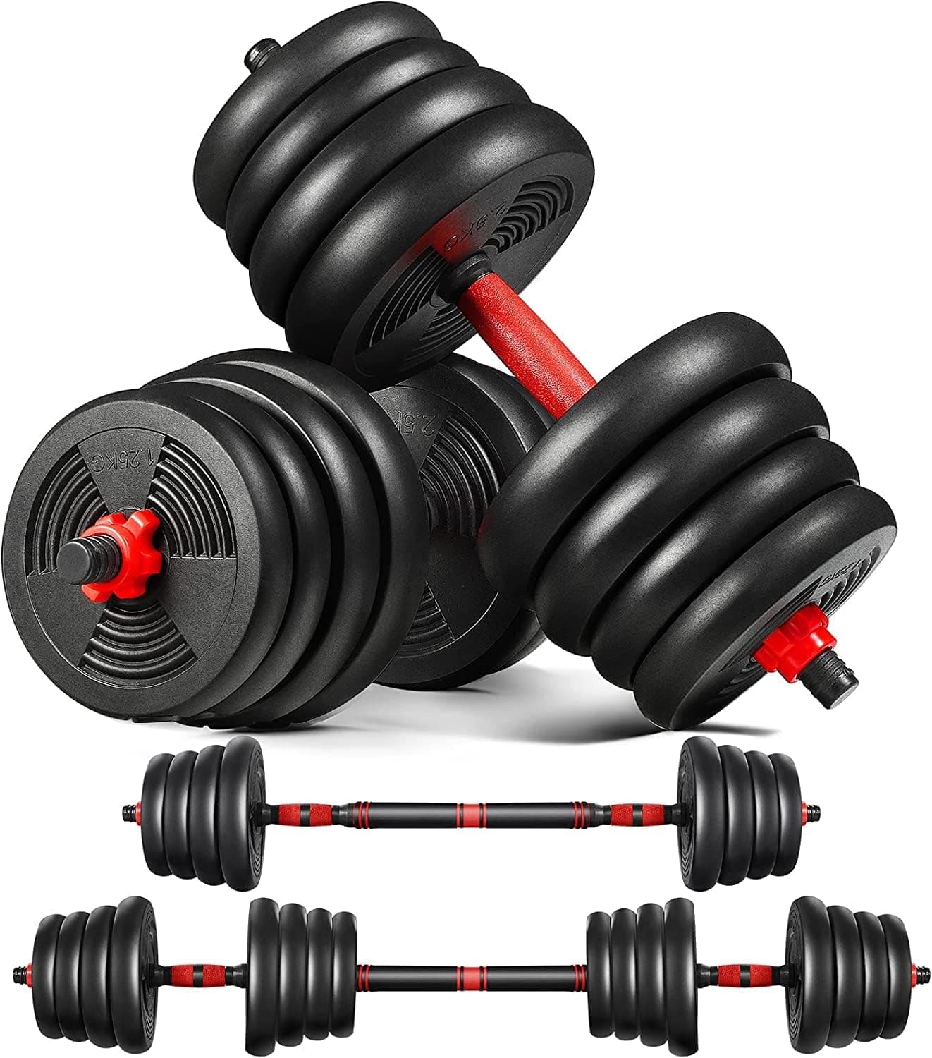Adjustable Dumbbells Set Apply to Men and Women for Strength Training Home Gym