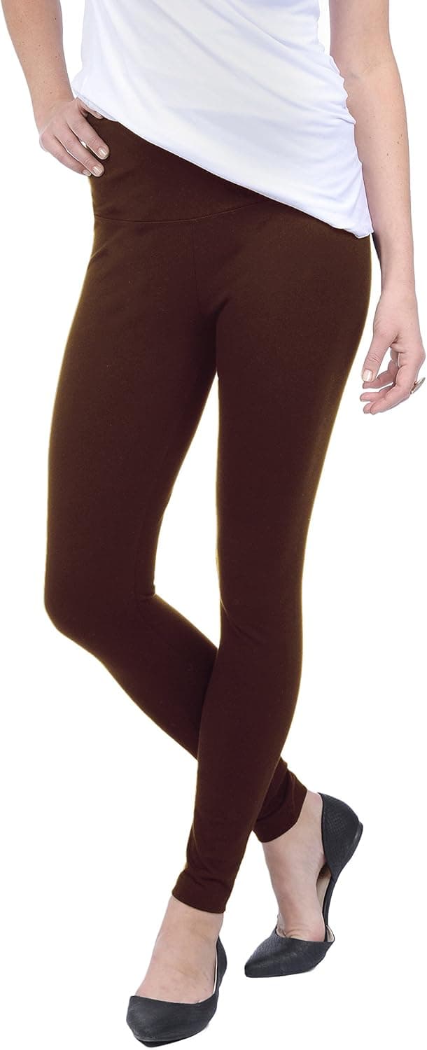 Lysse Leggings for Women - Tight Ankle Legging (Brown,S)