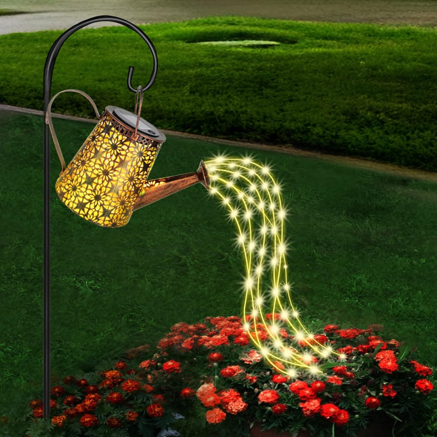Solar Watering Can Lights, Solar LED String Lights for Outdoor Garden Decora, Hanging Solar Lantern Waterproof Garden Lights for Yard, Lawn, Outdoor Decor
