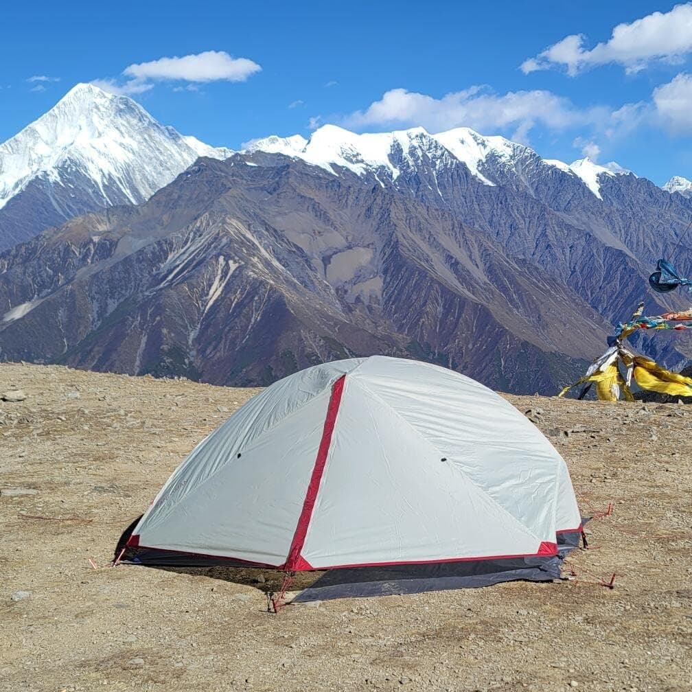 Pandaman 2 Person 4 Season Ultralight 20D Nylon Coated Silicone Waterproof 4000mm Wind Proof Camping Tent for Backpacking, Hiking, Mountaineering
