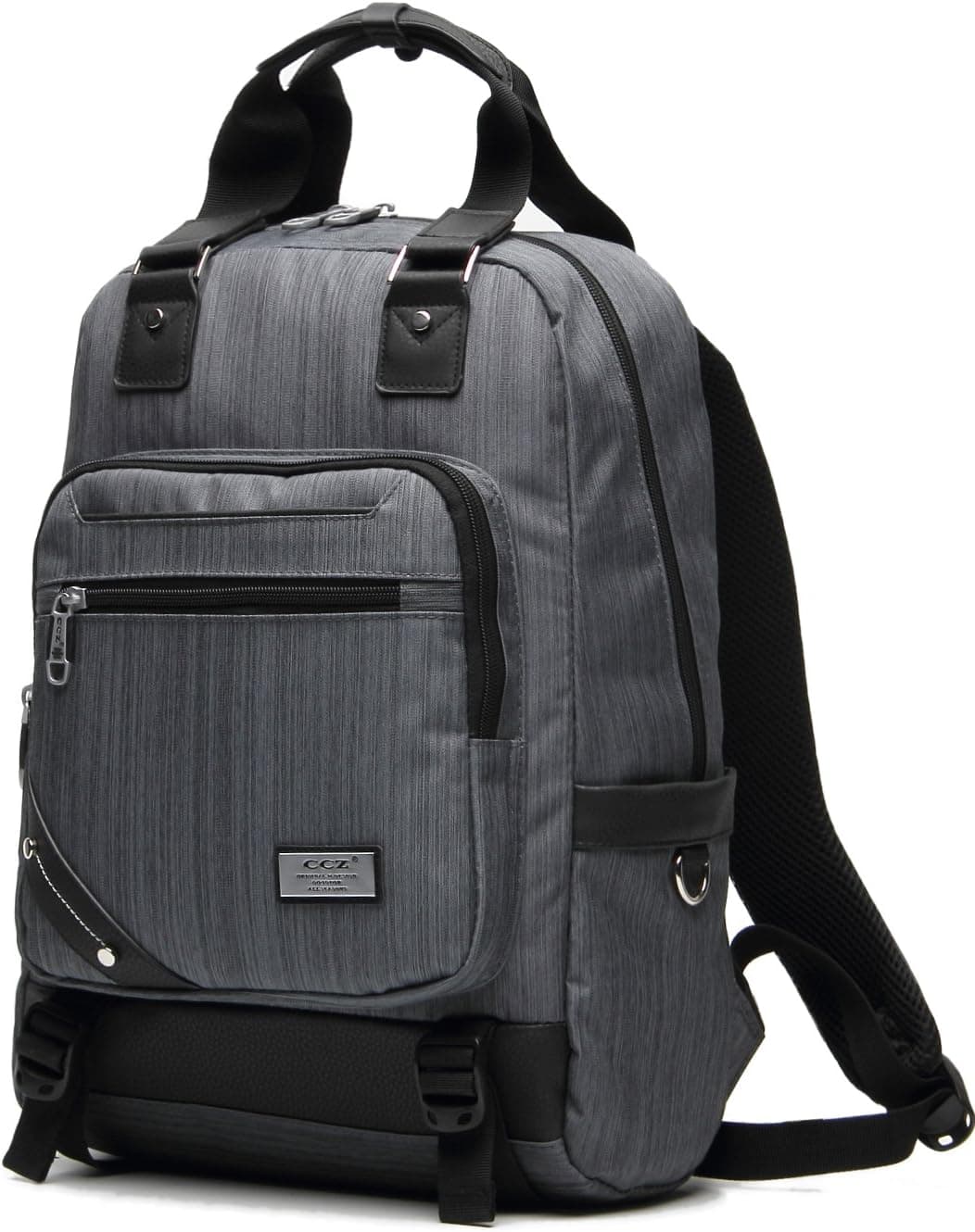 Business Laptop Backpack,CCZ Anti-Theft Rucksack for Outdoor,Casual Slim Daypack,High School College Durable Computer Bag w/USB Charging Port,Fits 15.6'' Large Laptop and Notebook/Travel Backpack