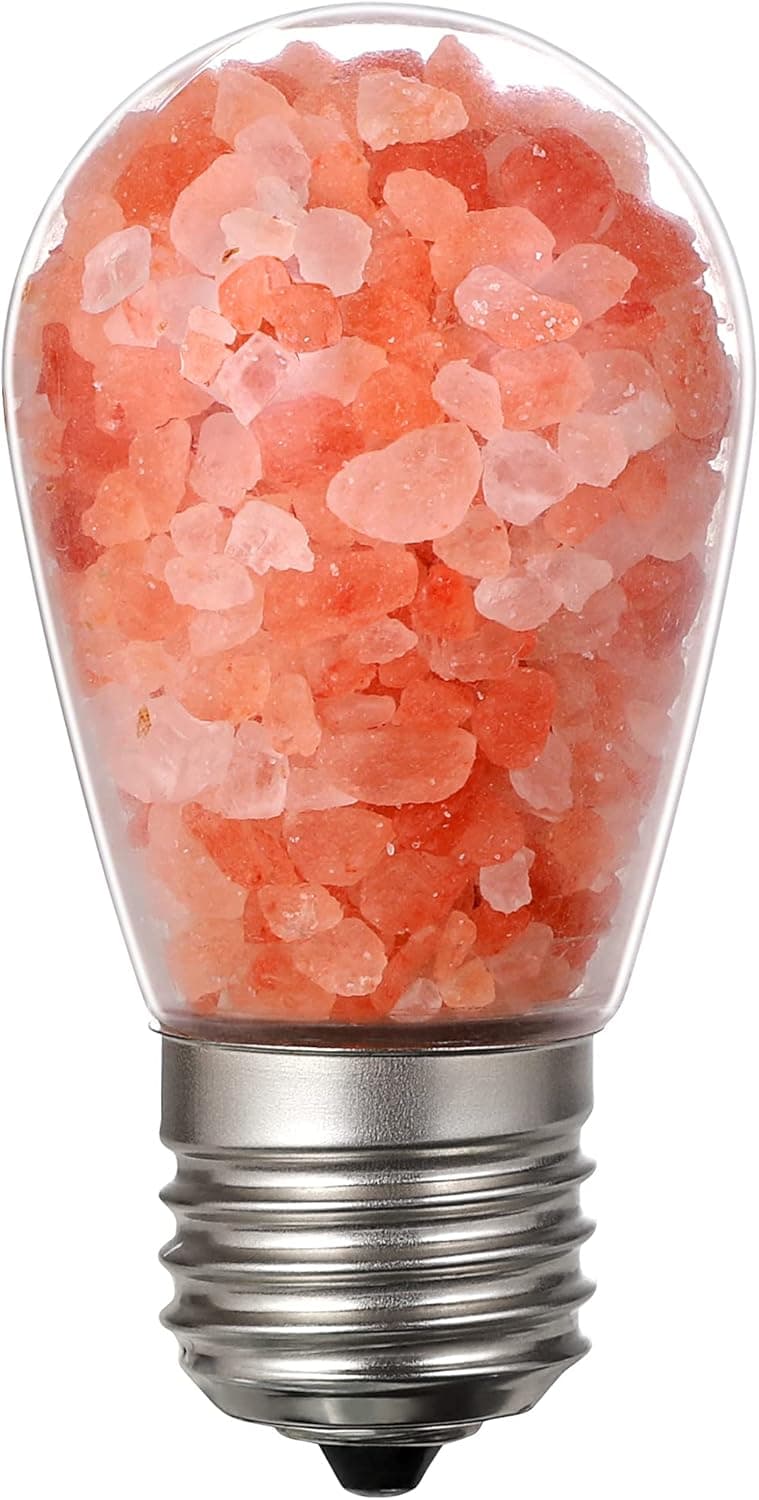 Union star Himalayan Salt Orange Light Bulb 40W E26 Medium Base Decoration Lights for Bedroom Non-Dimmable 2300K, Warm White