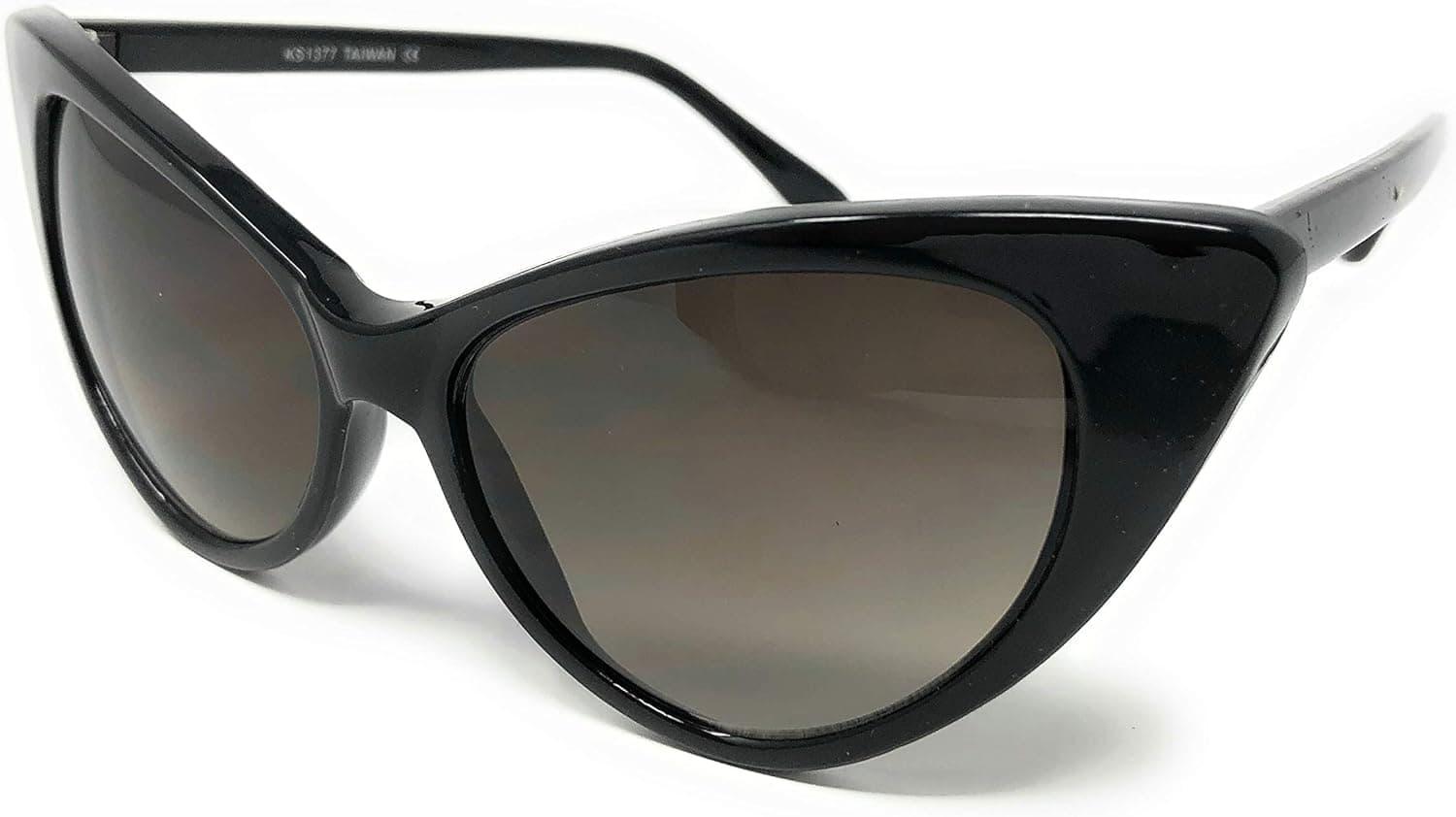 WebDeals Vintage - Cateye or High Pointed Eyeglasses or Sunglasses…… (High Point Black, Smoke)