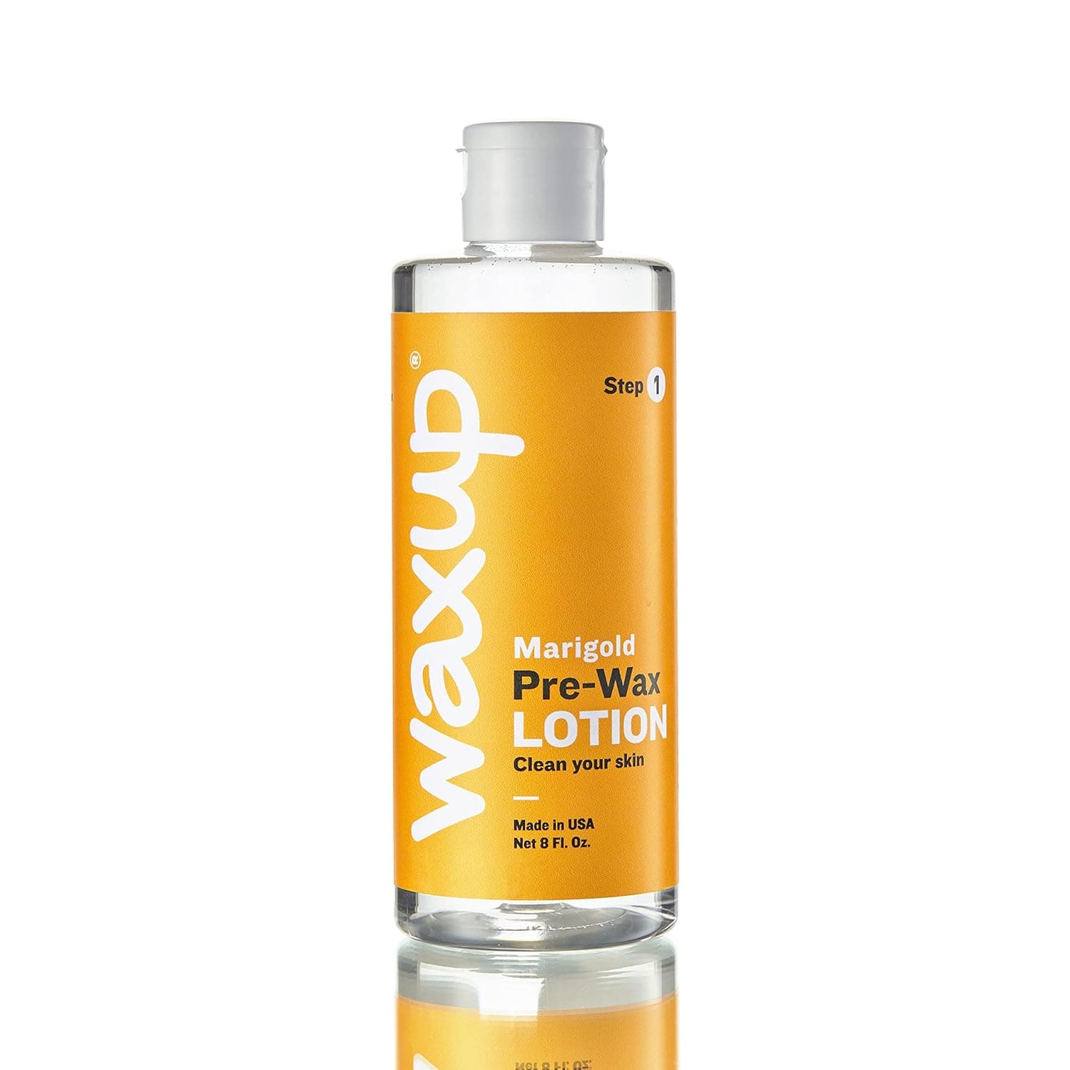 waxup Pre Wax Cleanser, Pre Epilation Cleanser Marigold (calendula) (8 Fl. Ounces), Before Waxing Skin Care Product, Waxing Essentials, Waxing Prep Lotion For Pro And At Home Waxing Kit, Self Waxing