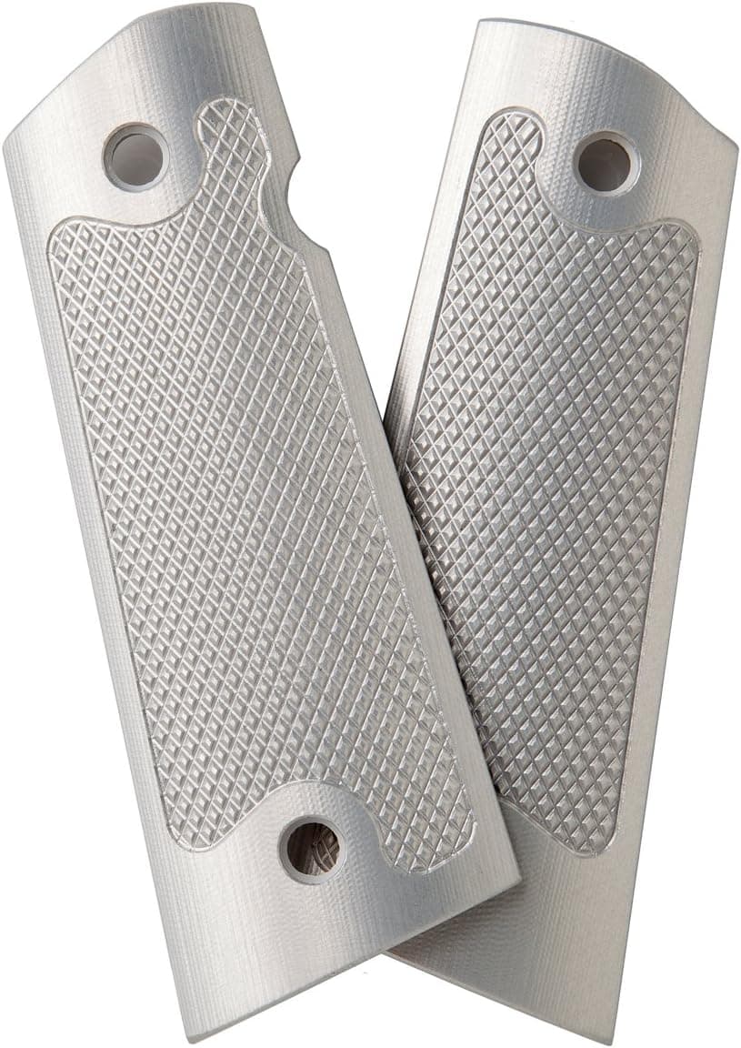 Alumagrips Standard Checkering Ambi Magwell Grip, Clear, Fullsize