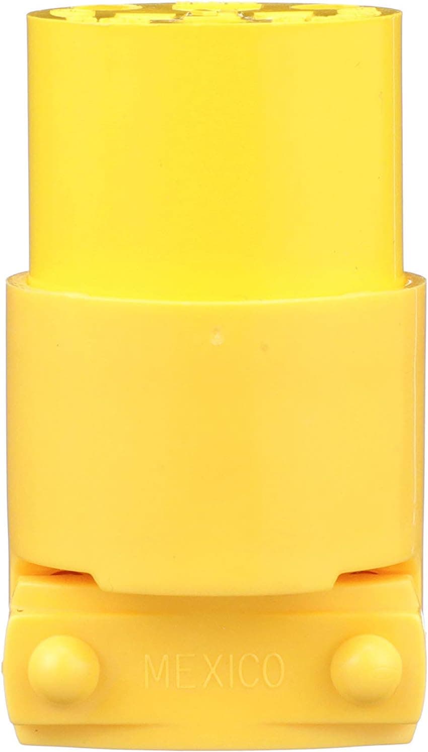 Woods 59850000 15A 125V UG Conn-Black Part # 515-C 2P3W 5-15 Straight Plug, Female Outlet, Yellow