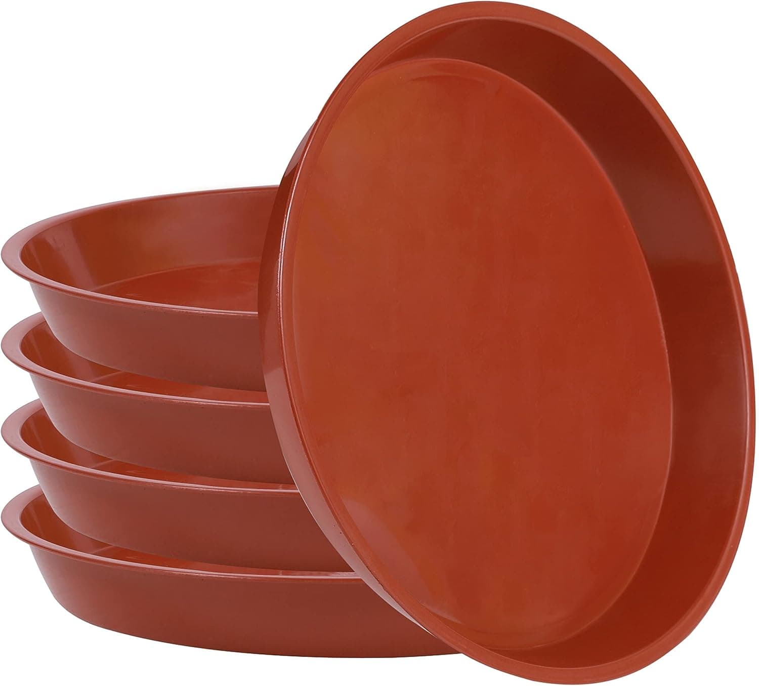 Bleuhome 13 inch Plant Saucer, 5 Pack of Plant Saucer 12" Round, Plastic Plant Tray for Flower Pots, Plant Saucers for Indoors, Plant Trays for Planter