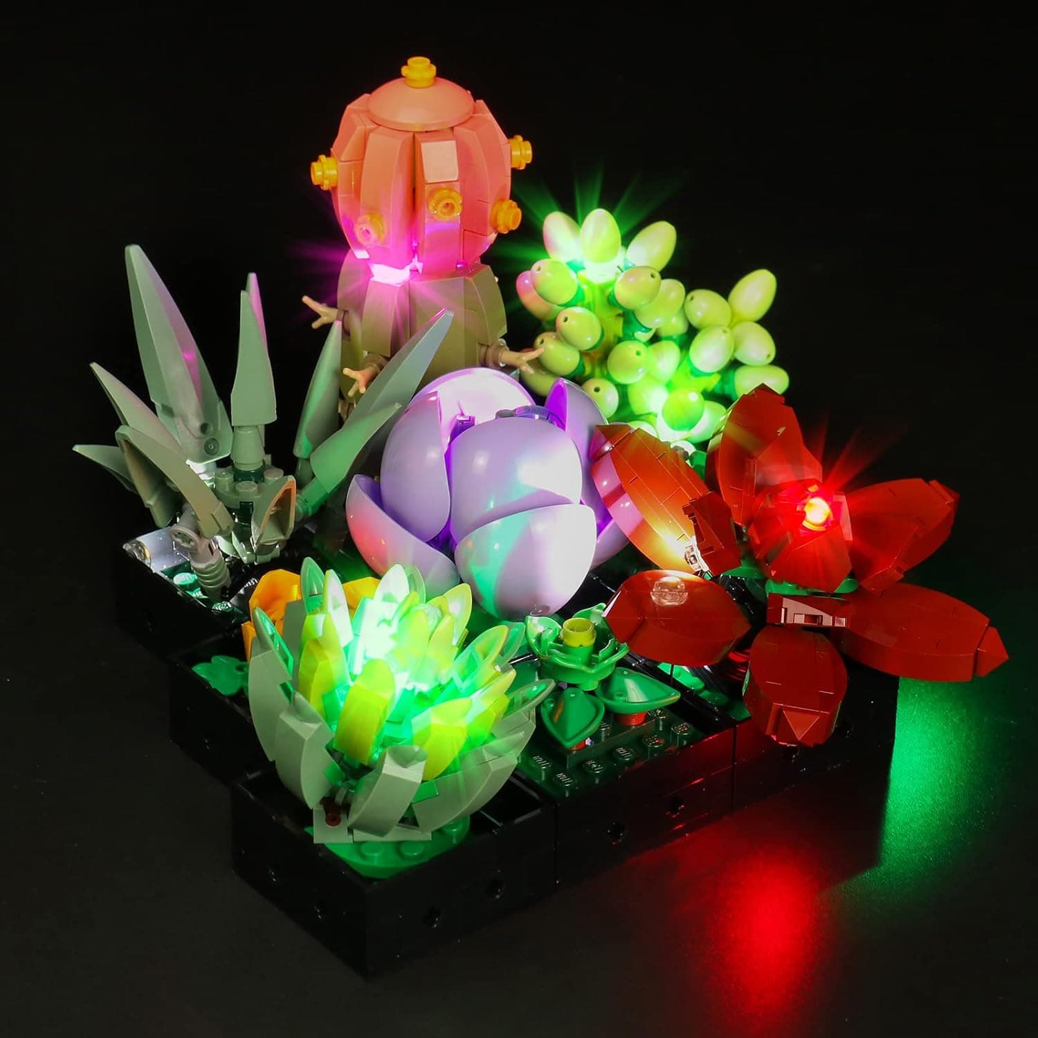 LED Light Kit for Lego Succulents 10309 Plant Decor Building Set; Decoration Lights Build a Succulents Display Piece for The Home or Office ( Lights Only, No Lego Models)