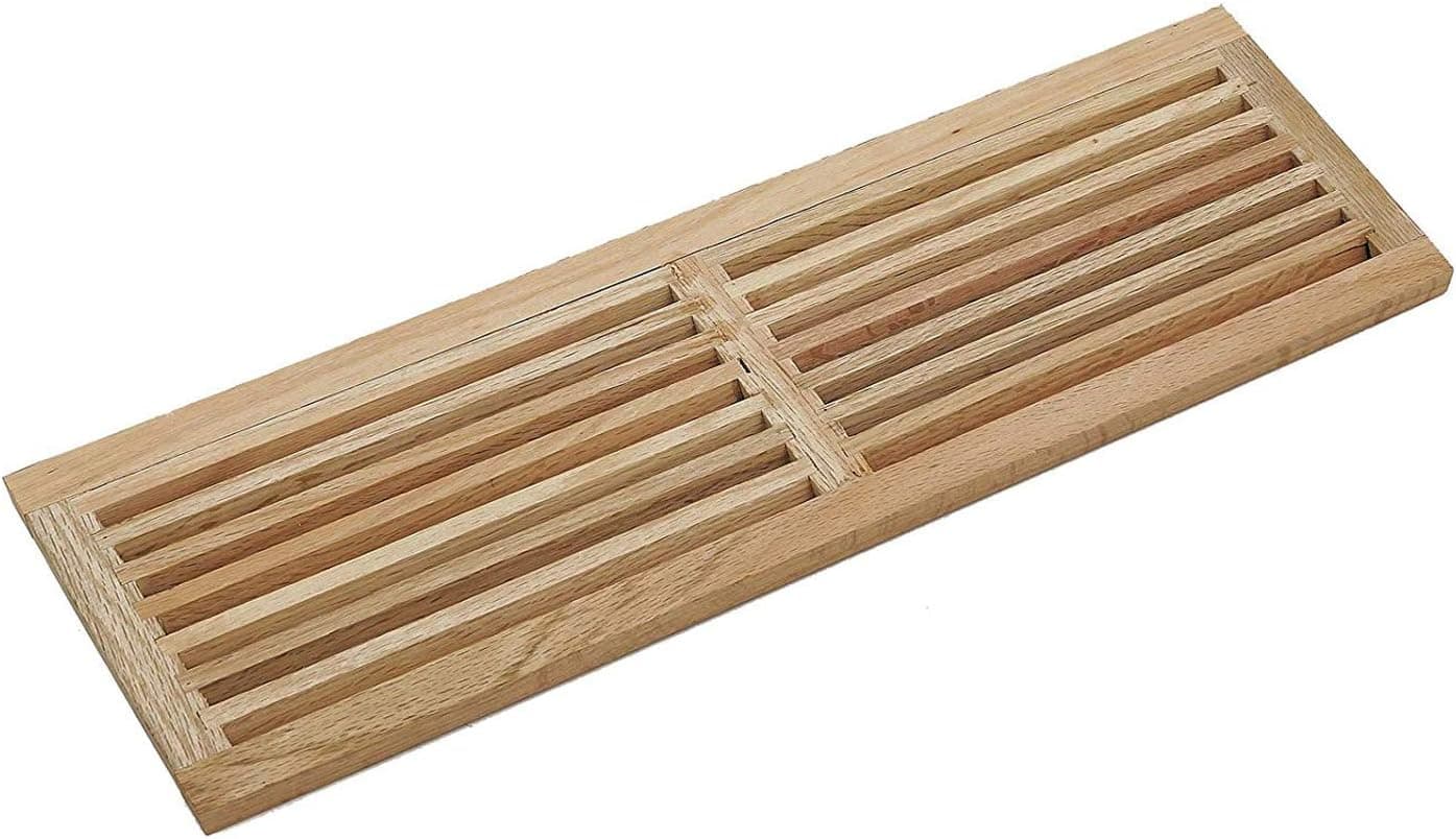 WELLAND Red Oak 32-Inch Hardwood Register Cold Air Return Wall Vent