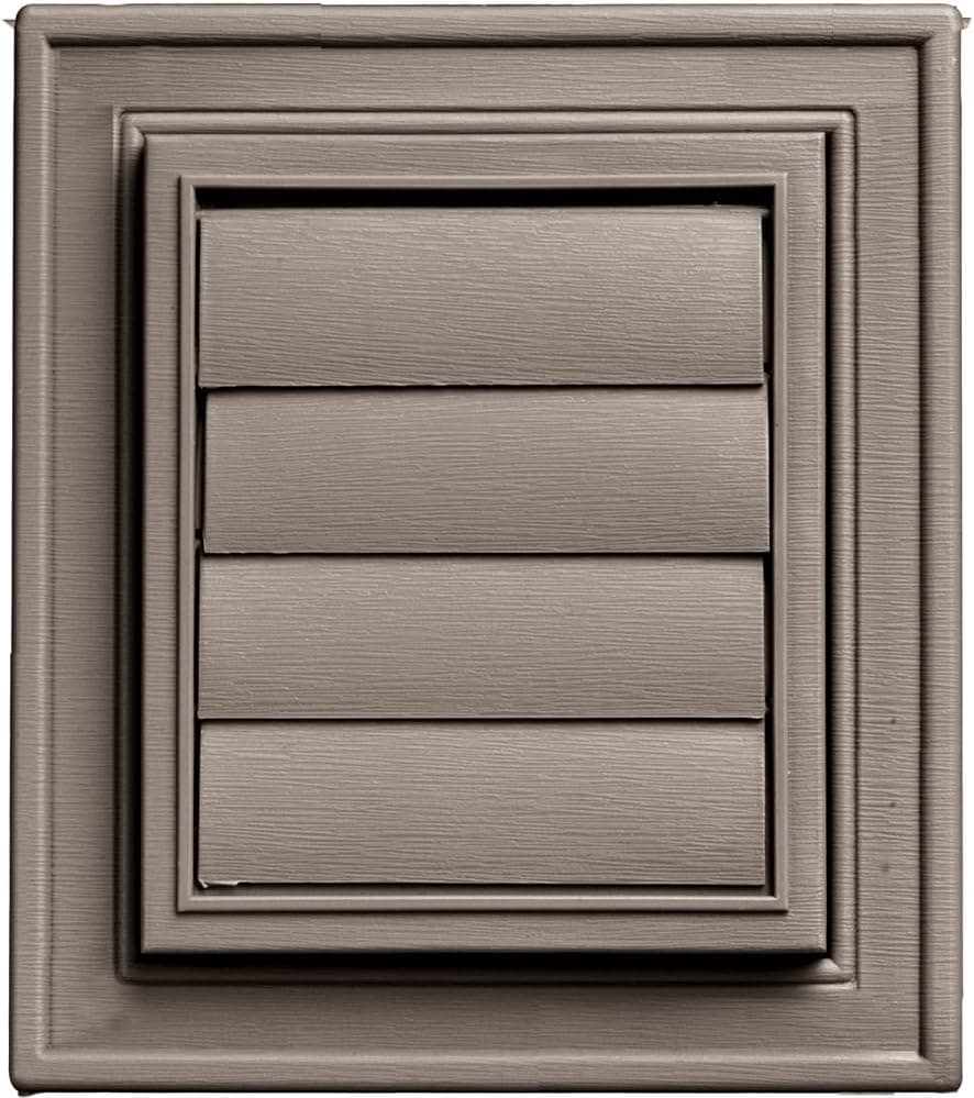 Builders Edge 140147079008 Square Exhaust Vent 008, Clay