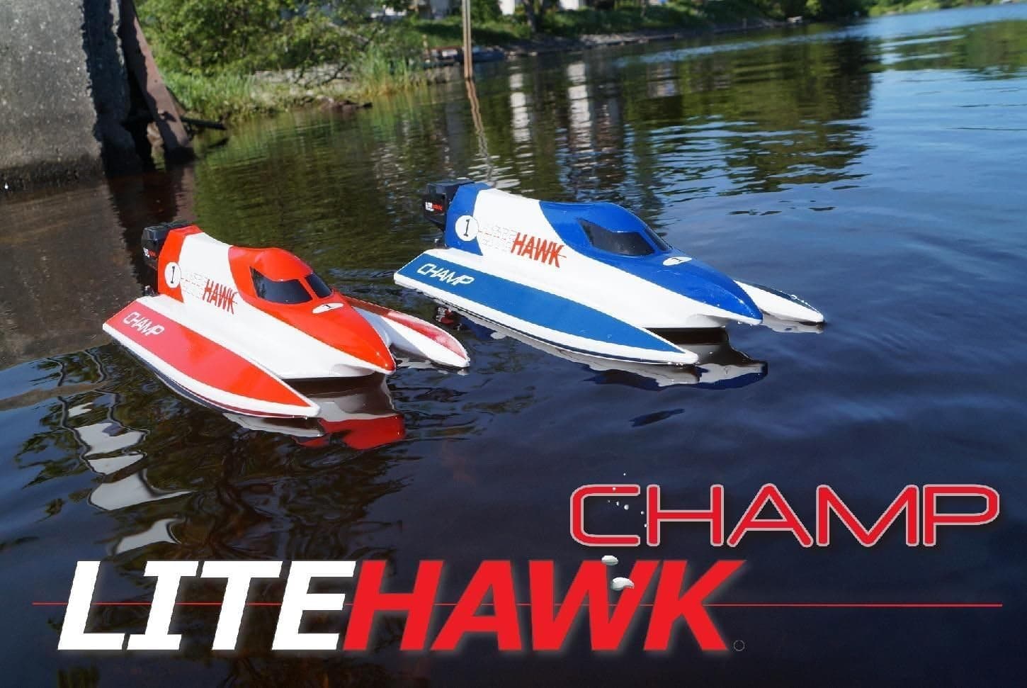 Litehawk Champ RC Boat (Colors Vary) - Remote Control by LiteHawk (285-20002)