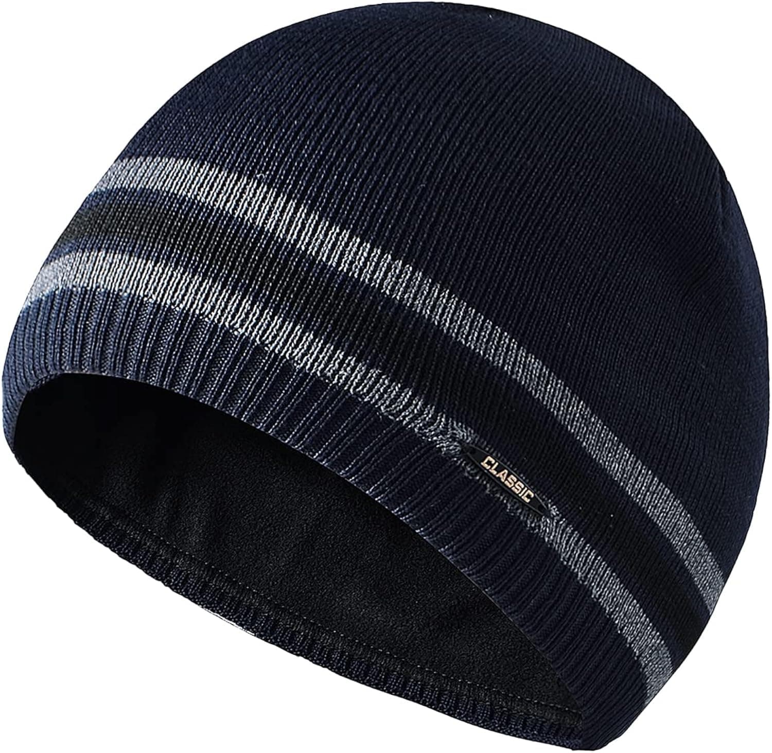 XIAOHAWANG Winter Beanie Hats for Men Ribbed Knit Men's Slouchy Beanies Guys Thermal Skull Caps Teens Toboggan Hat