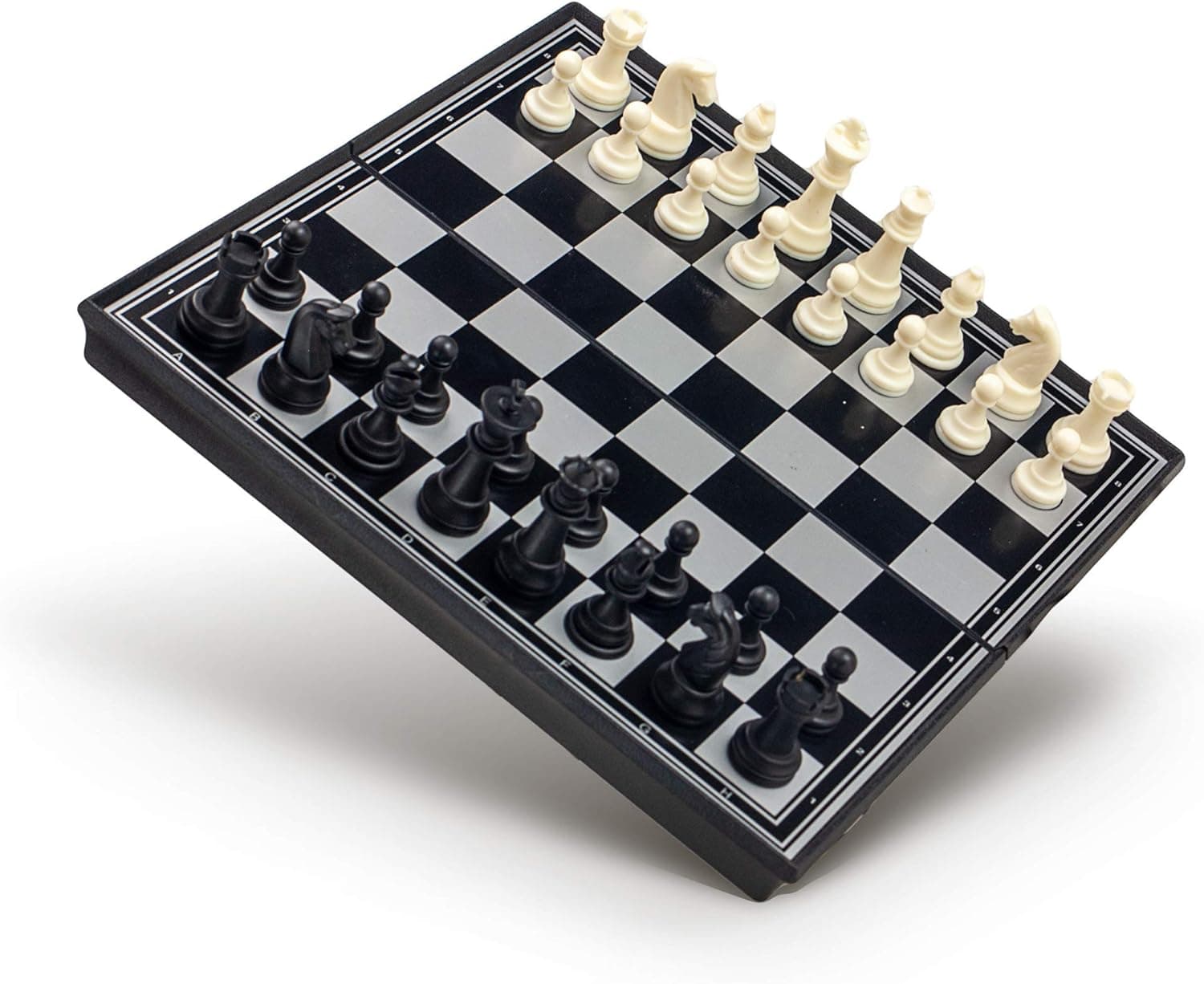 Sterling Games Magnetic Travel Chess Set 9.75in Folding Chess Board Lightweight and Portable