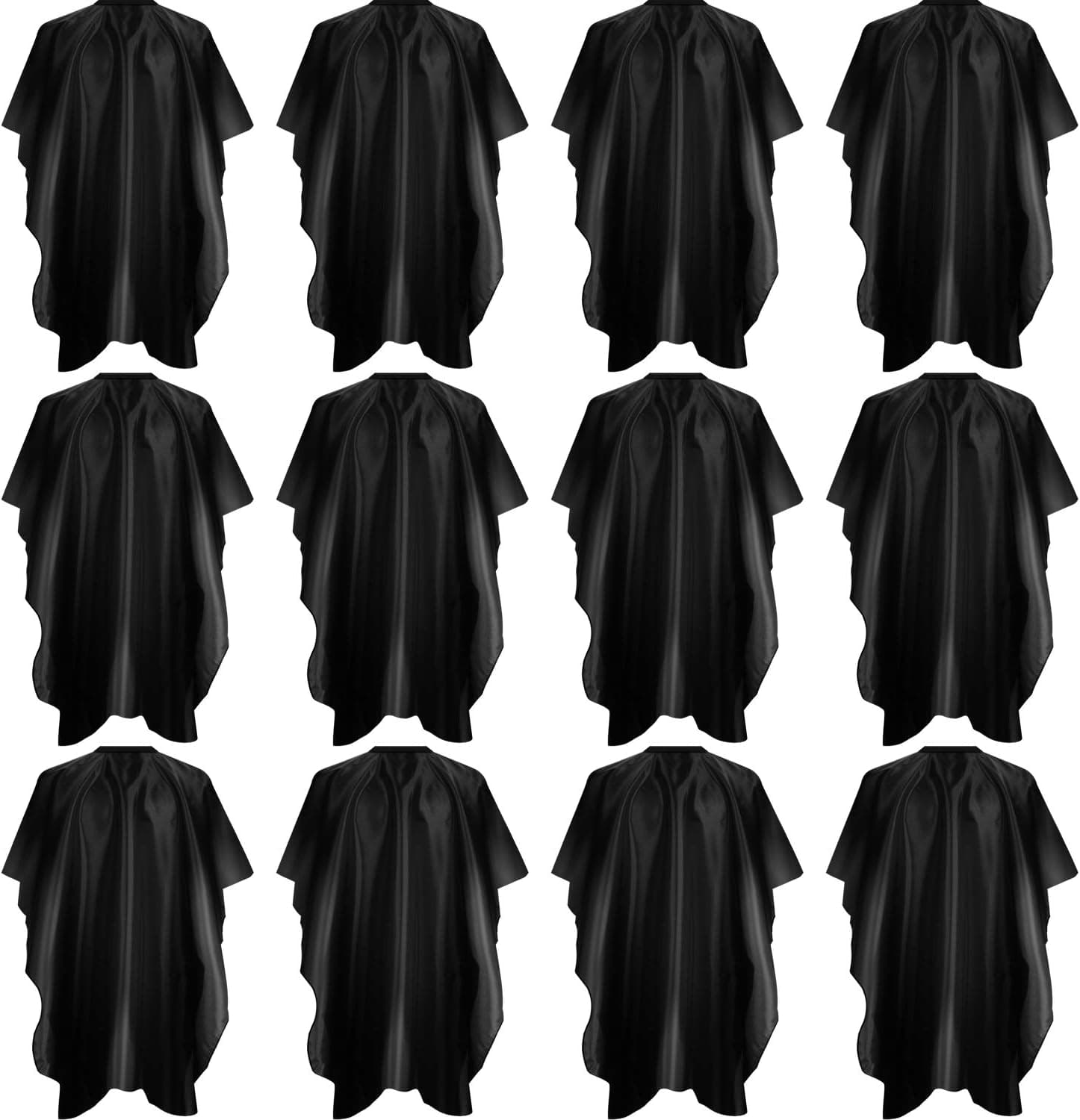 12 Pieces Waterproof Hair Salon Cape Haircut Barber Cape Hairdresser Barber Cape Hair Styling Cutting Cape Hairdressing Salon Apron for Barber, Salon, Shampoo Cloth