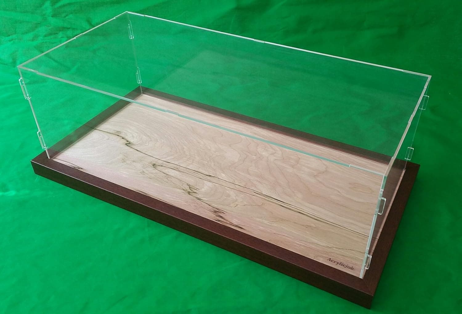 22"L x 9 3/4"W x 7"H inch Pocher 1/8 Acrylic Display Case Showcase w/Wood Base for 1:8 Model