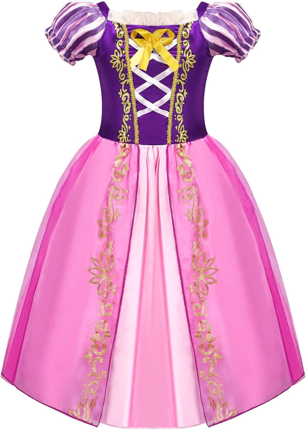 Avady Rapunzel Dress for Girls Kids Princess Costume Birthday Party Halloween Christmas Dress Up Outfits Purple