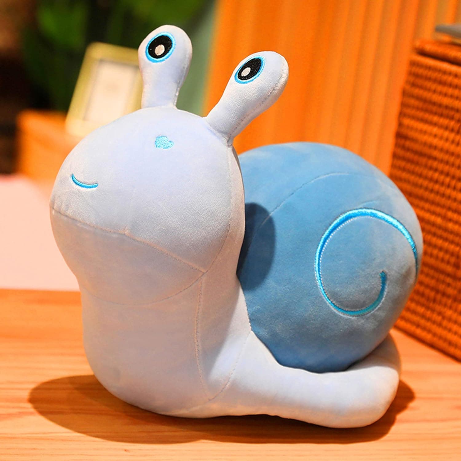 Zazzer 7.9’’Snail Plush Toy, Snail Stuffed Animal Plush Doll Soft Pillow for Kids (A)