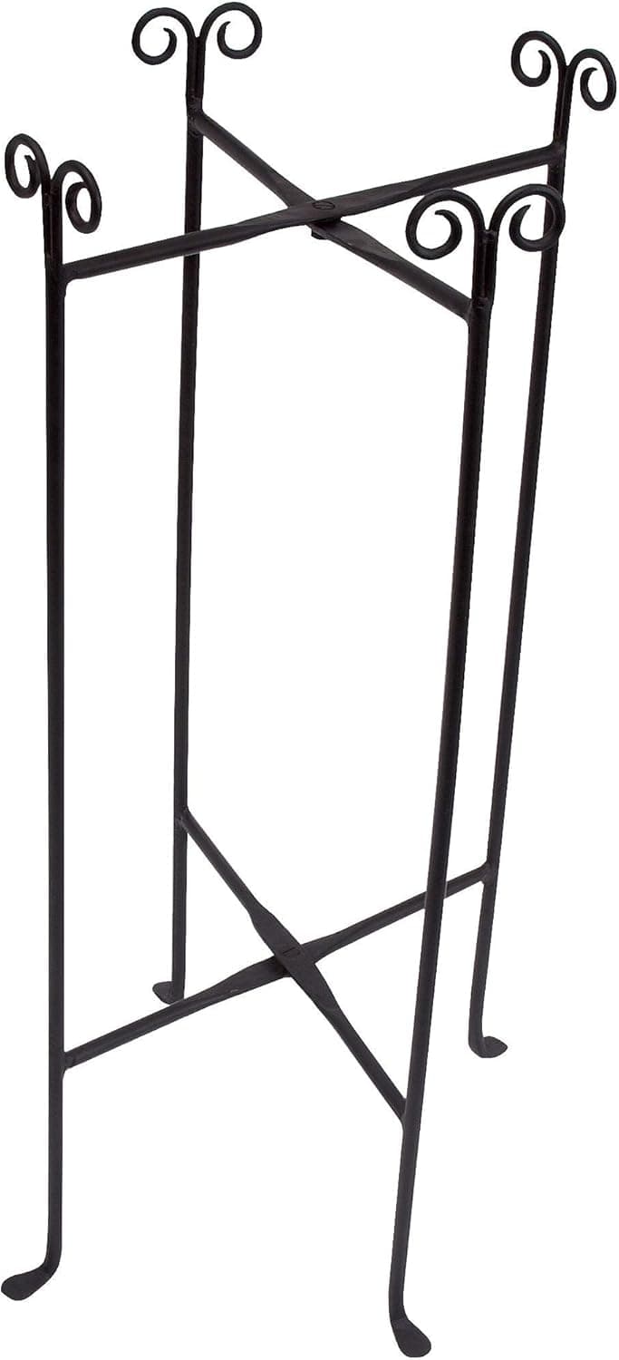 KINDWER Iron Floor Stand for Round Tub, Black