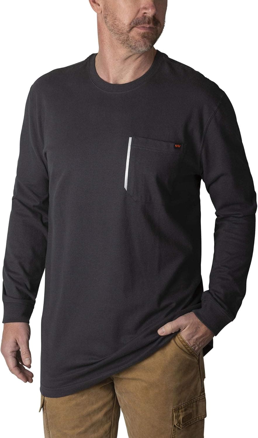 Walls Men's Grit2 Heavyweight Long-Sleeve Cotton Tee