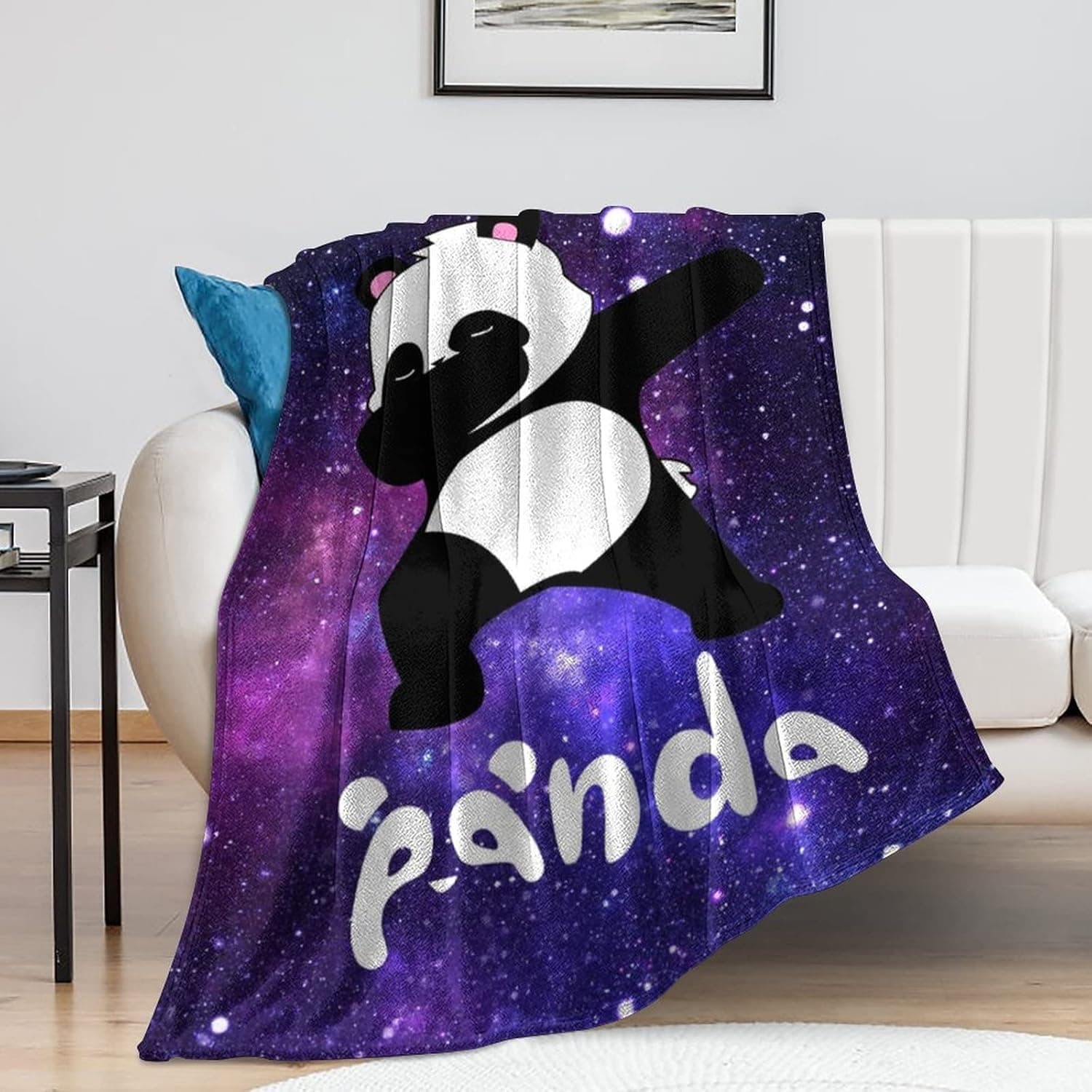 Cute Panda Blanket Soft Warm Lightweight Flannel Throw Blankets for Girls Boys Adults Bedding Gifts 50"X40"