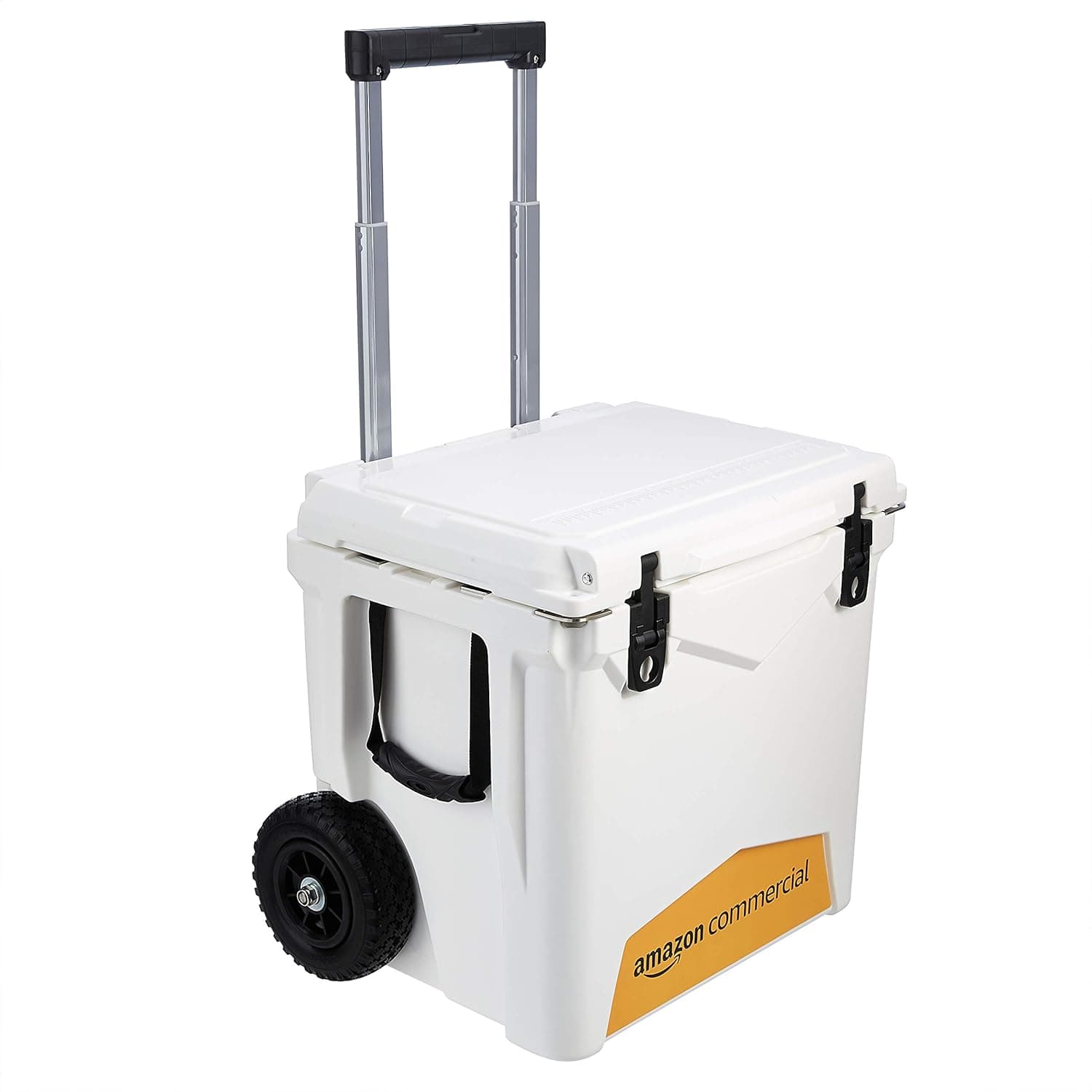 AmazonCommercial Rotomolded Coolers, 45 Quart Towable, White