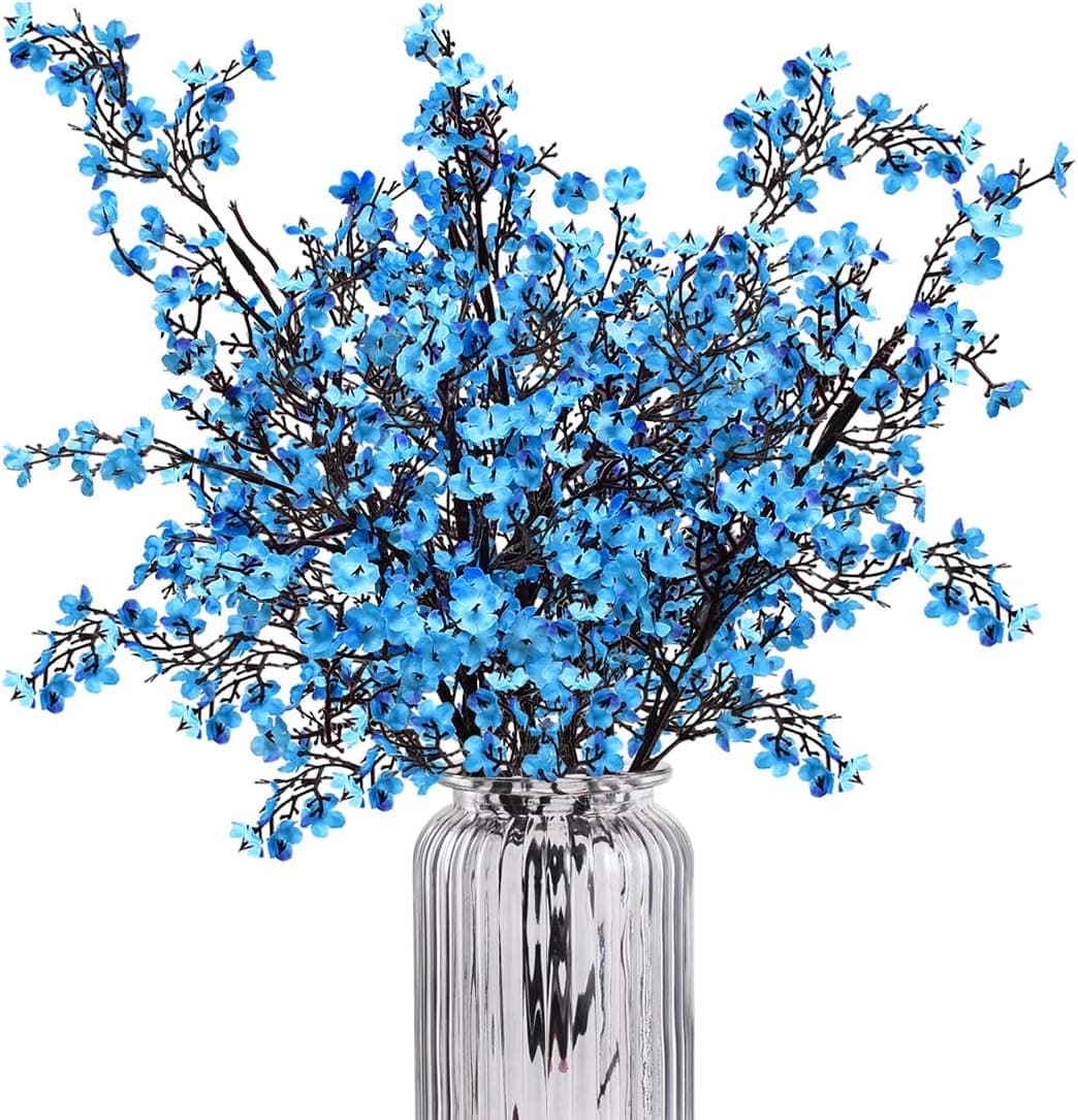 Baby Breath Gypsophila Artificial Flowers, Babies Breath Flowers Bush Artificial Gypsophila Silk Silica Real Touch Blooms for Wedding Bridal Party Home Floral Arrangement Decor, 4 Bundles, 19.7''